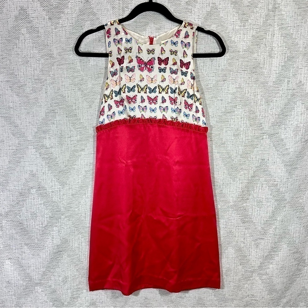 Erin by Erin Fetherston butterfly 100% silk dress size 0